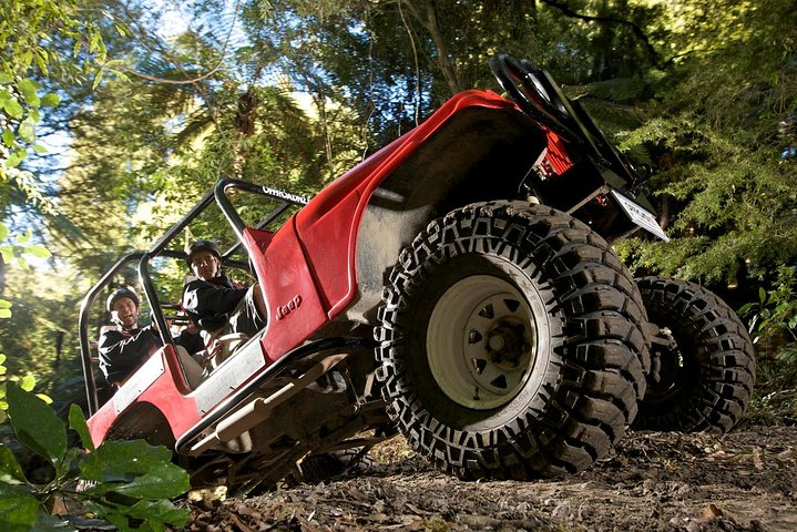 Experience the raw power of a monster 4X4 as it conquers rugged terrain cruising through lush native bush while you soak in the stunning natural beauty of Rotorua.